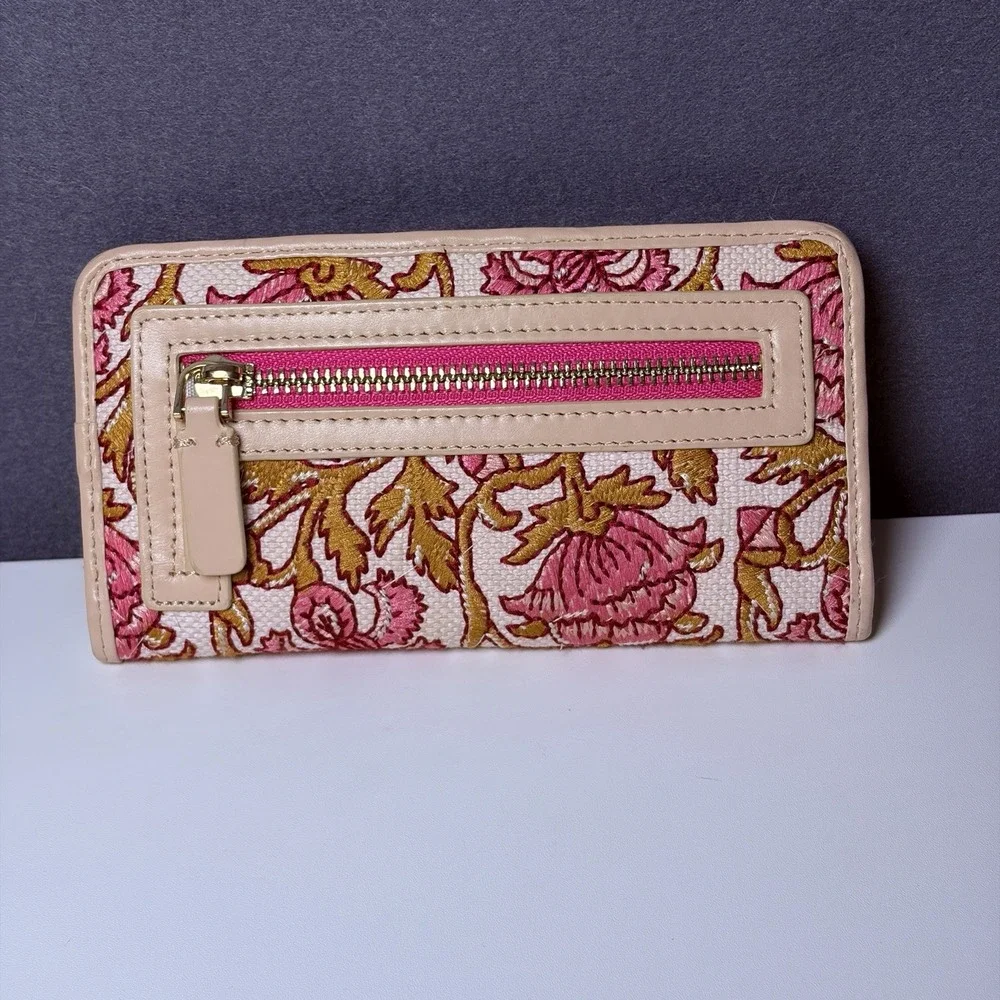 Spartina 449 Bifold Snap Floral Pattern Slim Wallet